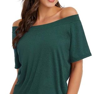 QACOHU Women's Off-The-Shoulder Neck